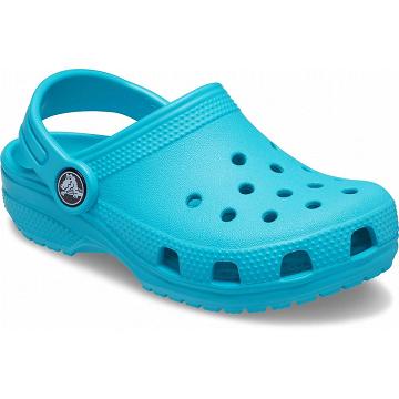 Zuecos Crocs Classic Niña Turquesa | Mexico 1576HAPK